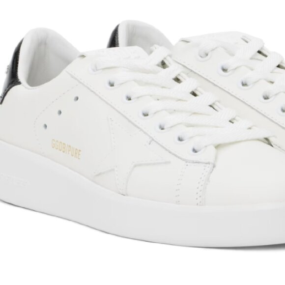 Golden Goose White & Black Purestar Sneakers (size 37IT / 7 US) - Picture 1 of 3